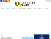 Tablet Screenshot of csulauniversitytimes.com